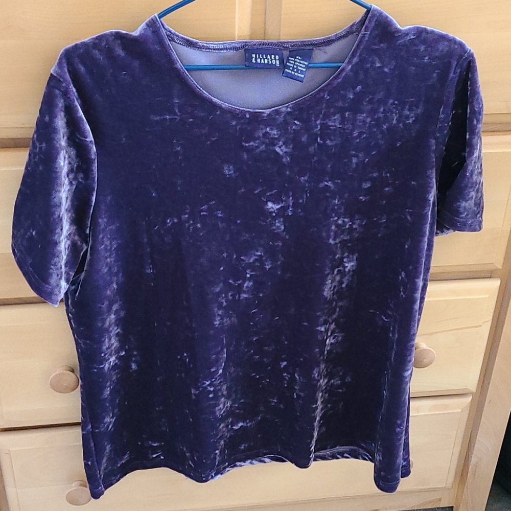 Purple Velvet Ladies shirt
